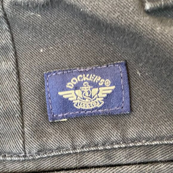 Dockers Mens Khakis 36x32 Black Pants 100% Cotton Casual Trousers Straight Leg - Picture 8 of 15